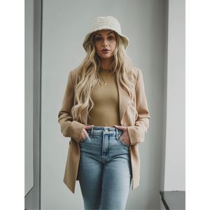 Good American Fitted Blazer in Pecan Size 3